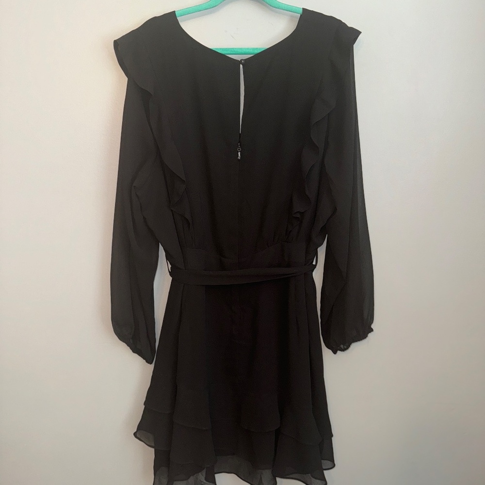 EUC City Chic Trendy Pretty Ruffle Cocktail Dress LBD Size 22W - Picture 4 of 5